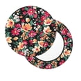 thumbnail image 2 of Picia Many Kind Of Flowers pattern Round Stool Covers Comfy Seat Covers Stretch Removable WashableChair Slipcover Round Bar Chair Cushion Cover-12 inch, 2 of 7