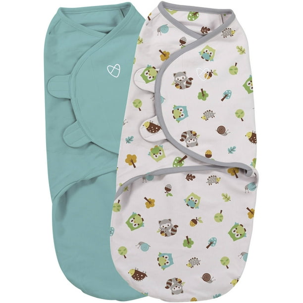 SwaddleMe Original Swaddle, Small Woodland Friends, 2 Pack Walmart