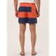 thumbnail image 5 of Lars Amadeus Pantalones cortos de plade verano pahombre con forro de malde bloque de colorrayas NaranAzul Marino 36, 5 of 6