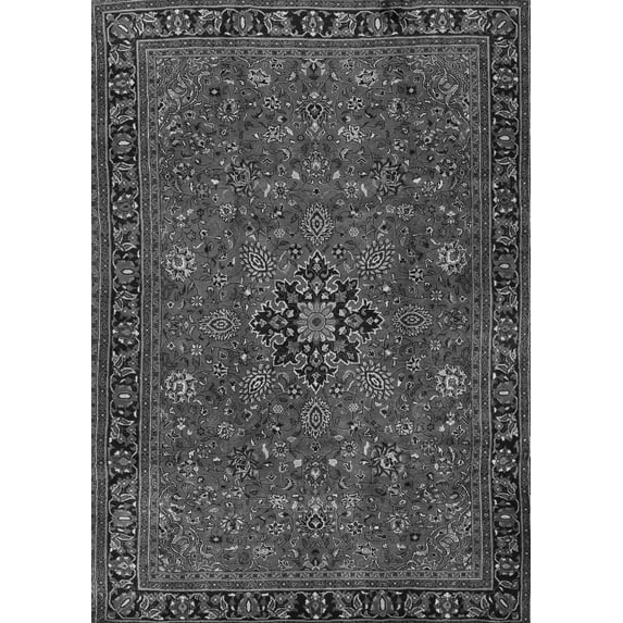 Ahgly Company Indoor Rectangle Persian Gray Traditional Area Rugs, 7' x 9'