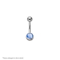 thumbnail image 6 of 14ga-3/8"(10mm) Semi-Precious Stone 316L Surgical Steel Belly Ring, 6 of 10