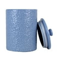 thumbnail image 3 of 10 Strawberry Street Fleur Embossed 3 Piece Ceramic Canister Set, Denim Blue, 3 of 4