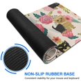 thumbnail image 6 of Long Mouse Pads for Desk,Yorkie Dog and Pioneer Flower Desk Mats on Top Of Desks, Desk Mouse Pad Extra Large with 3mm Non-Slip Base and Stitched Edge for Gaming,Office,Work,Home 31.5"x11.8", 6 of 6
