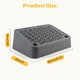 thumbnail image 2 of TrendMallOasis Wooden Leg Elevated Cat Litter Box Step, Sloped Groove Cat Litter Tracking Catcher Platform for Kitten & Senior Cats, 2 of 10