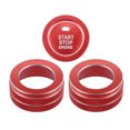 thumbnail image 1 of 4 Unidad AC Clima Control Perilla Anillos Compatible para Toyota RAV4, Rojo, 1 of 1