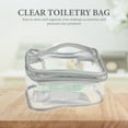 thumbnail image 1 of unbranded Bolsa Impermeable Plateada Para Maquillaje Con Doble Compartimento Y Materiales De Calidad, 1 of 8