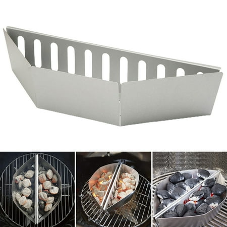 

Uehgn Char-Basket Rustproof Heat-Resistant Wood Chips Charcoal Briquette Holder Outdoor BBQ Grilling Accessories