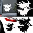 thumbnail image 2 of Hloma Witch on Broomstick Halloween Car Vehicle Reflective Decals Sticker Decoration, 2 of 7
