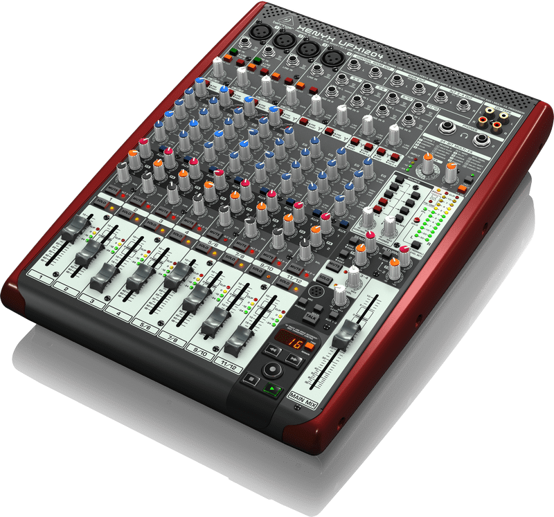 Behringer UFX1204 12 Input 16 Channel USB Recorder Mixer w/ XENYX Mic