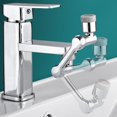 thumbnail image 4 of Universal Washbasin Faucet Robotic Arm Tap Extension Parts Extender Tap 1080° Rotating Spray Head Faucet Extender 2, 4 of 8