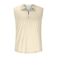 thumbnail image 3 of Chiccall Mens Zipper Shirts Casual Stylish Shirts Lightweight Sleeveless Breathable Solid Color Tank Tops, 3 of 5