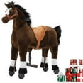 thumbnail image 3 of DEYGIA Ride on Horse for Big Kids Horse Ride on Toy, Riding Horse, Pony Rider Mechanical Walking Action Plush Animal for 4 Years to 8 Years, No Battery or Electricity, Giddy up, Max Load 165LBS, 3 of 9