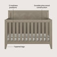 thumbnail image 5 of Child Craft Kieran Crib, Dresser & Chest Nursery Set, 4-in-1 Convertible Crib, Crescent Gray, 3-Piece, 5 of 8