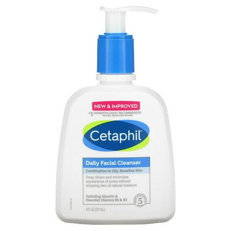 Cetaphil, Daily Facial Cleanser, 8 fl oz Pack of 3
