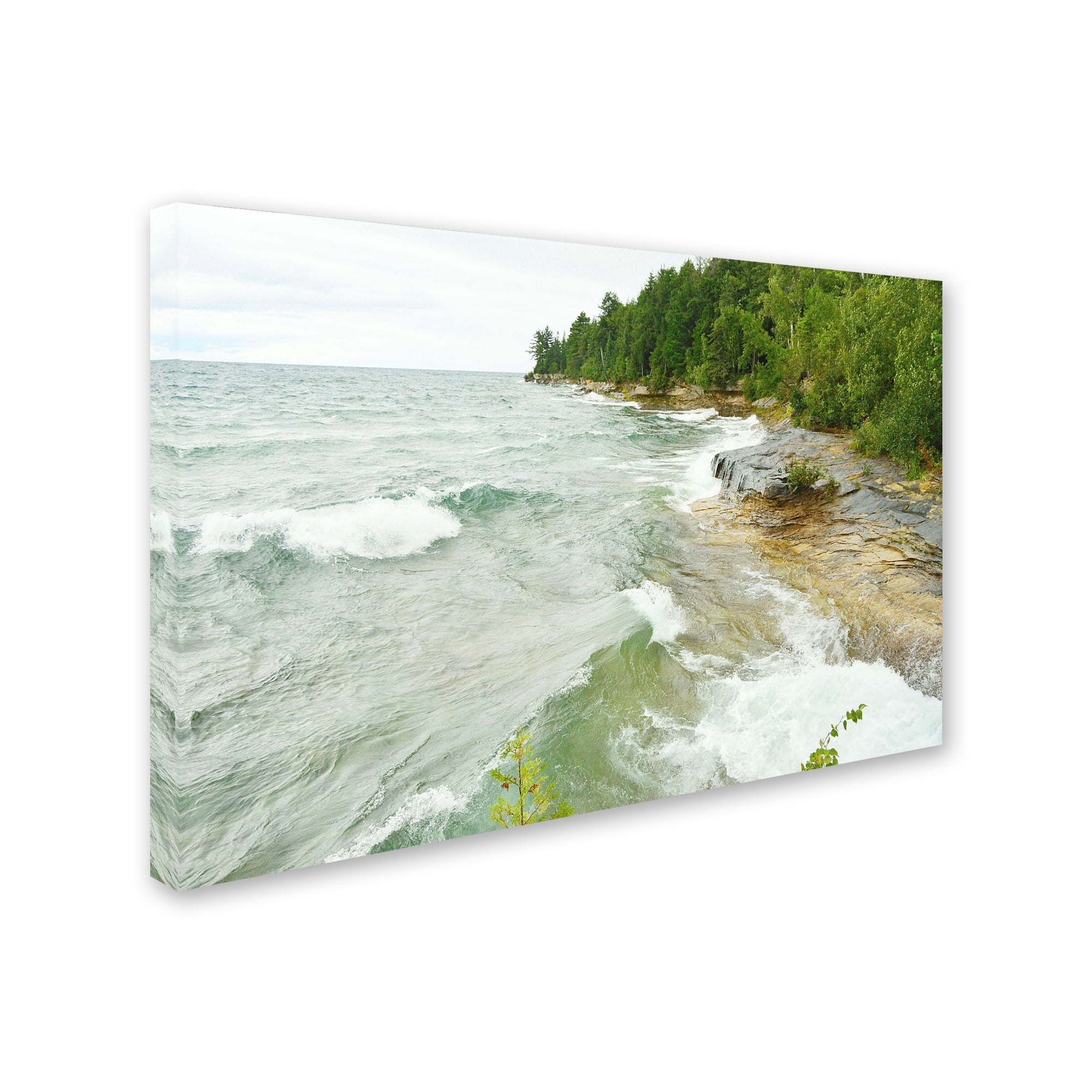 Trademark Fine Art 'Lakes 12' Canvas Art by Tom Kelly