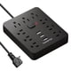 thumbnail image 1 of 9 Outlets + 3 USB Ports, Fireproof Surge Protector Power Strip With 5ft Extension Cord, Wall Mountable Desktop Charging Station For Home & Office, 1 of 5