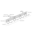 thumbnail image 3 of PPLoney Stainless Steel Hooks - Over-The-Door Storage Rack for Kitchen & Bathroom - 8 Hook Organizer for Towels, Coats, and Accessories (White), 3 of 6