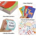 thumbnail image 4 of Etyishe Juegos de Cartas para niños pequeños Go Fish Old Maid Slap Jack y Memory Match 4 mazos en 1 Paquete Divertidos Juegos educativos de Gard para Juegos Familiares Juegos de Mesa Nocturnos Grandes, 4 of 5