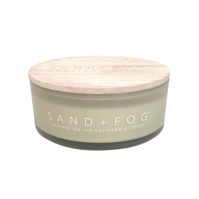 Sand + Fog Scented Candle - Tropical Citrus Additional Scents and Sizes 100% Cotton Lead-Free Wick Luxury Air Freshening Jar Cand