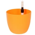 thumbnail image 3 of Shisuyan Round Garden Stylish Self-watering Planter Water Level Display Foolproof Easy to Use (Orange), 3 of 8