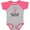 Baseball Heather and Hot Pink, variant on Inktastic My Yia Yia Loves Me Grandchild Boys or Girls Baby Bodysuit