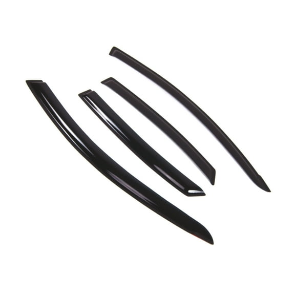 Tuningpros WD2-253 Outside Mount Window Visor Deflector Rain Guard Dark Smoke 4 Pcs Set For 2007-2010 Hyundai Elantra
