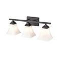 thumbnail image 3 of 4503-MB Millennium Lighting 3 Light Bath Vanity-9 Inch Tall and 23.25 Inch Wide-Matte Black Finish, 3 of 4