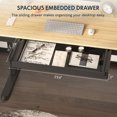 thumbnail image 6 of FLEXISPOT 48"x24" Black Home Office Height Adjustable Standing Desk Bamboo Texture Top with USB Charge Ports, 6 of 8