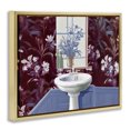 thumbnail image 3 of Stupell Industries Bathroom Salon Sink Gold Framed Floater Canvas Wall Art design by Annabelle Hall, 25 x 31, 3 of 9