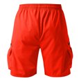 thumbnail image 6 of IAJDKMEK Men's Cargo Shorts with Pockets - Elastic Waist Hiking Shorts, Running Shorts, and Classic Work Shorts for Daily Wear,Saffron 2XL, 6 of 8