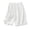 White, variant on Women's Loose Slim Thin Belt Elastic Waist Blend Imitation Linen Wide Leg Casual Shorts Orange XL