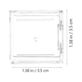 thumbnail image 3 of 4pcs Eyeshadow Pans Empty Makeup Palettes Refillable Eyeshadow Pans Square Cosmetic Palettes, 3 of 6