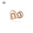 thumbnail image 1 of Hip Hop Single Tooth Grillz Cap Top Gold Silver Plated Punk Teeth Caps Halloween Cosplay Party Tooth Rapper Funny Jewelry Gift BLD, 1 of 7