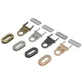 thumbnail image 3 of 4pcs Locks Practice Locks Metal carteras Bolsas de bloqueo de cierre Accesorio (dorado claro, negro, plata, oro rosa), 3 of 5