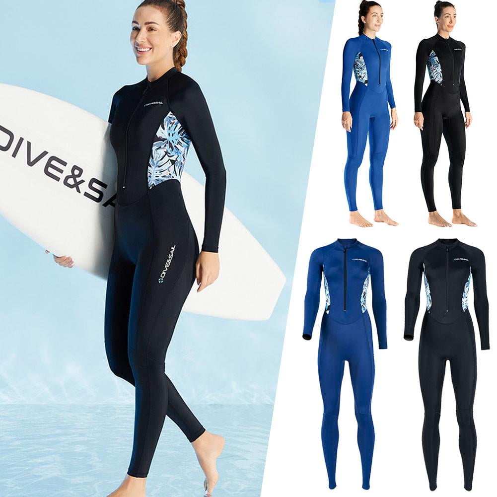 Women Men Wetsuit 2mm 3mm,Women Wetsuit,Neoprene Full Body UV Protection One Piece Long Sleeves Wet Suit Dive Skin,Adult One Piece Full Body Long Sleeves Neoprene Wet Suits A6Z9