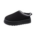 thumbnail image 1 of Botas de nieve de invierno para mujer, de suela gruesa, antideslizantes, con forro polar, gruesas, cortas, de color sólido, cálidas, 1 of 6