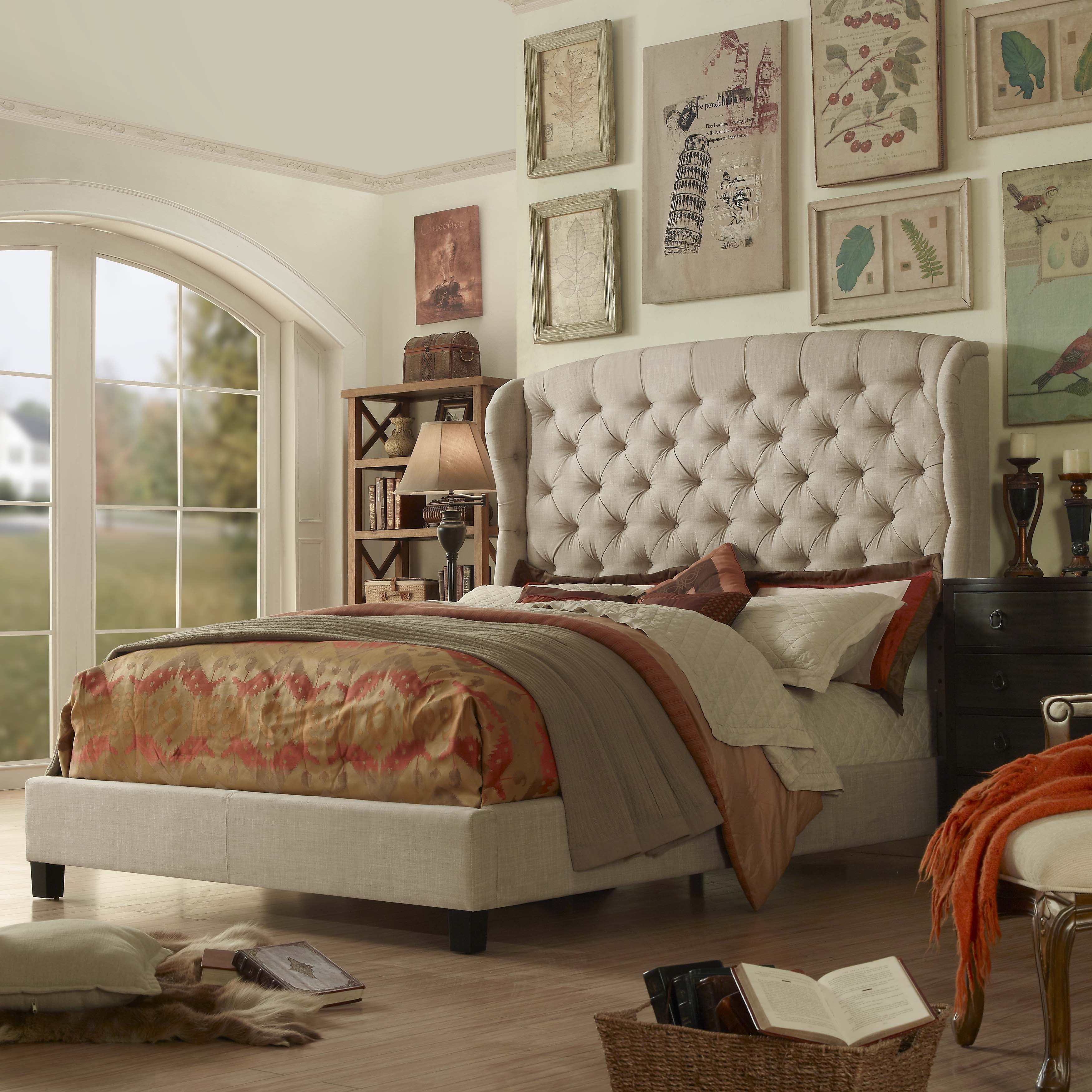 King Size Tufted Bedroom Set - Eastern King Size Bedroom Tufted Bed