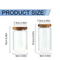 thumbnail image 3 of 1 Fruit Jar Flmtop Glass Airtight Bottle with Wood Lid Tea Food Jar Container Simple Wood Storage Jar Set Kitchen Storage Bottle Tea Jar Glass Jar Set Transparent Ca, 3 of 7
