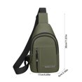 thumbnail image 4 of InsCrazy Sling Bag for Men Business Chest Bag for Casual Crossbody Sling Pack Versatile Fitness Cycling Front Bag Convenient Shoulder Bag for Travel Outdoor Sports, 4 of 7