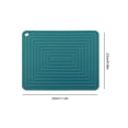 thumbnail image 4 of Injueey Tapete de resistente al calor de silicona ondulado para cocina, soporte para mantel individual, cojín colgante reutilizable, tazón, taza, Mostrada Verde Injueey HA051303-06, 4 of 6