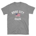 thumbnail image 1 of Boise City Idaho Patriot Men's Cotton T-Shirt, 1 of 1