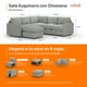 thumbnail image 2 of Sala Seccional Modular Esquinera Adapti 5 Plazas + Otomano | Gris Niebla, 2 of 8