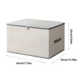 thumbnail image 2 of Storage Bins with Zipper Lid Foldable Fabric Lidded Storage Boxes Baskets Cubes Washable Collapsible With Handle Cotton Linen Fabric Shelf Closet Organizer Container, 2 of 6