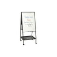 thumbnail image 2 of Best-Rite Adjustable Mobile Easel - Double Sided Porcelain Dry Erase Board - 59.5" - 65" - Rolling Easel, 2 of 3
