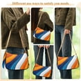 thumbnail image 4 of FORMRS Womens Shoulder Bag with Chain Strap Clutch Purse Cute Tote Handbag, Orange Abstract Wavy, 4 of 7