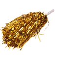 thumbnail image 6 of 24Pcs Cheerleading Pom Poms Metallic Foil Cheer with Plastic Handle for Adults Kids Cheerleaders Yellow, 6 of 8