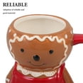 thumbnail image 3 of Gymnture christmas Ceramic Coffee Cup Gingerbread Man Shape Mug Christmas Household Ceramic Coffee Mug, 3 of 11