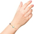 thumbnail image 2 of Sanrio Hello Kitty and Friends Womens 18kt Gold Plated Bracelet with Flower and Heart Charm Pendants, 6.5 + 1", Officially Licensed, 2 of 5