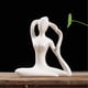 thumbnail image 2 of Figura de yoga de cerámica, estatua decorativa, postura de meditación, escultura, decoración para el hogar y el jardín. El 10x3.5x11cm, 2 of 4