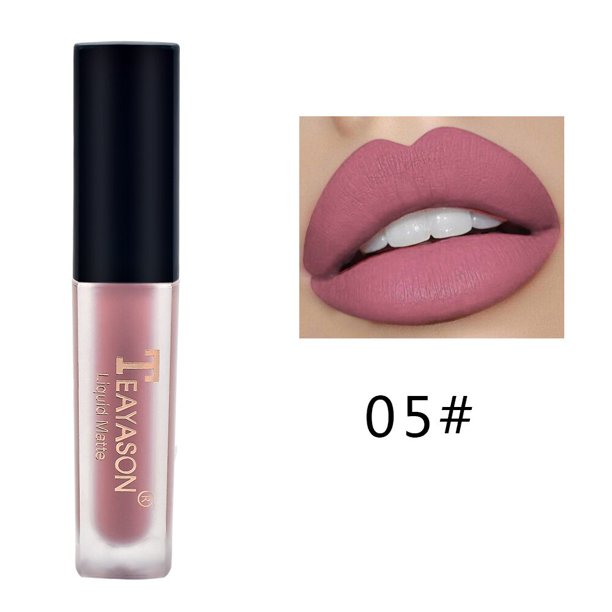 Brillo de labios hidratante, resistente al agua, 12 colores de duración, lápiz labial líquido mate Nude, Copa antiadherente, tinte de labios, pigmento de maquillaje, cosméticos Gao Jinjia LED
